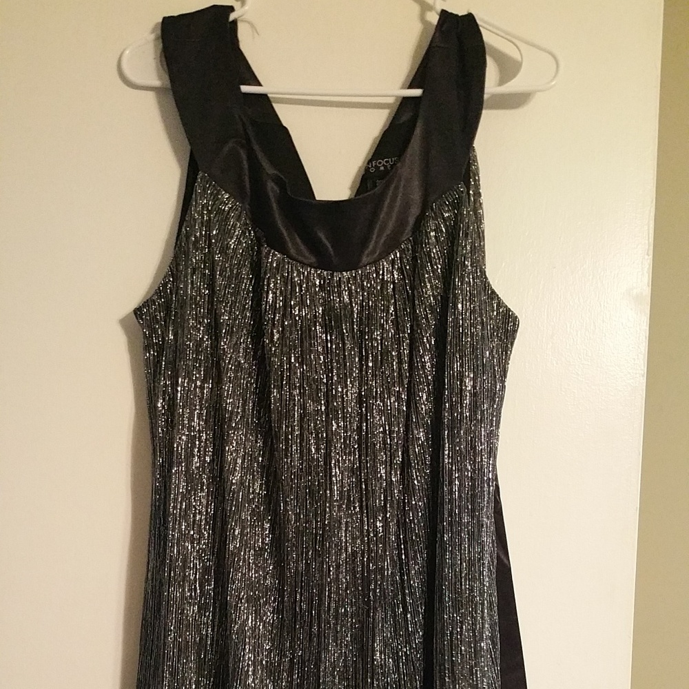 Black and Silver cocktail dress